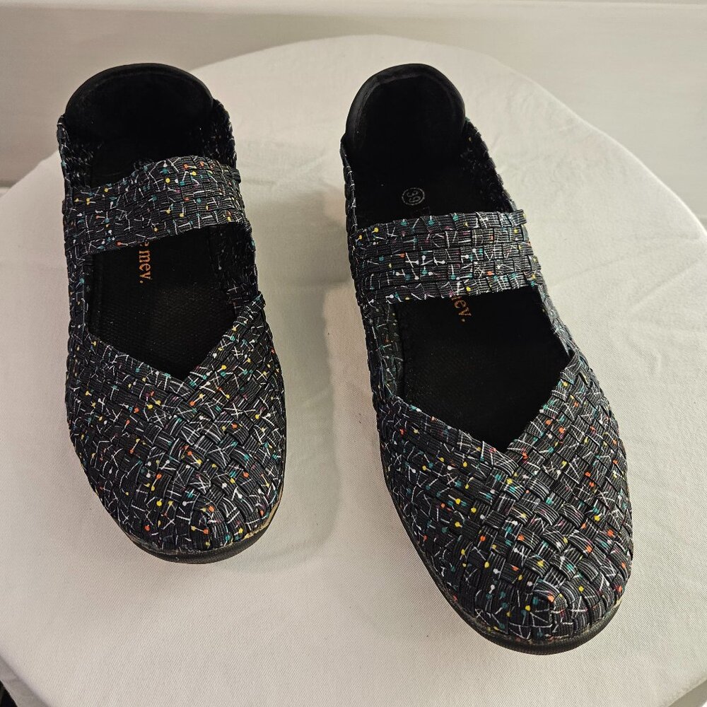 Bernie Mev Cuddly Slip On Flats in Black "Pops" Color - US 8.5 / EU 39